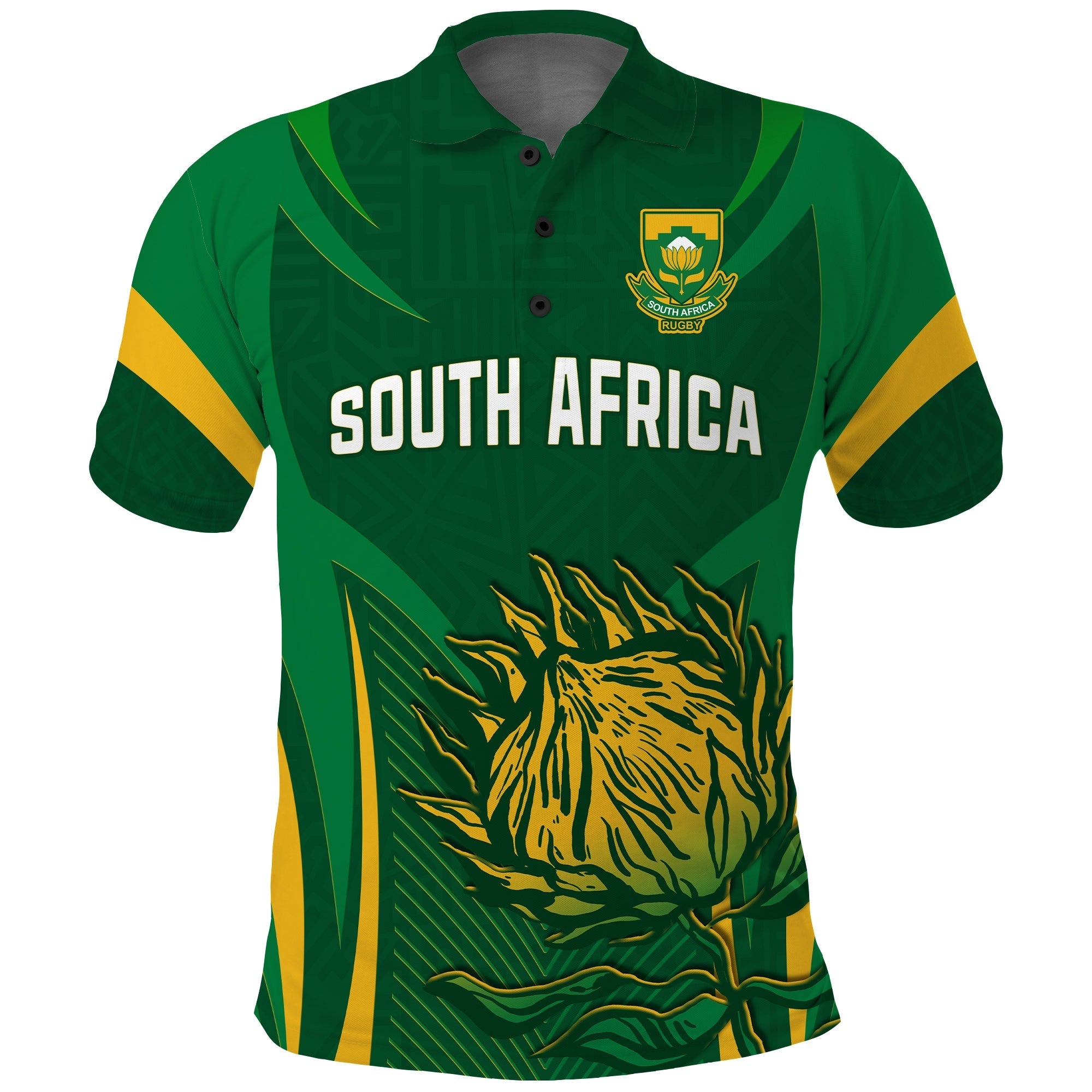 South Africa Rugby Polo Shirt Springboks Champion LT13