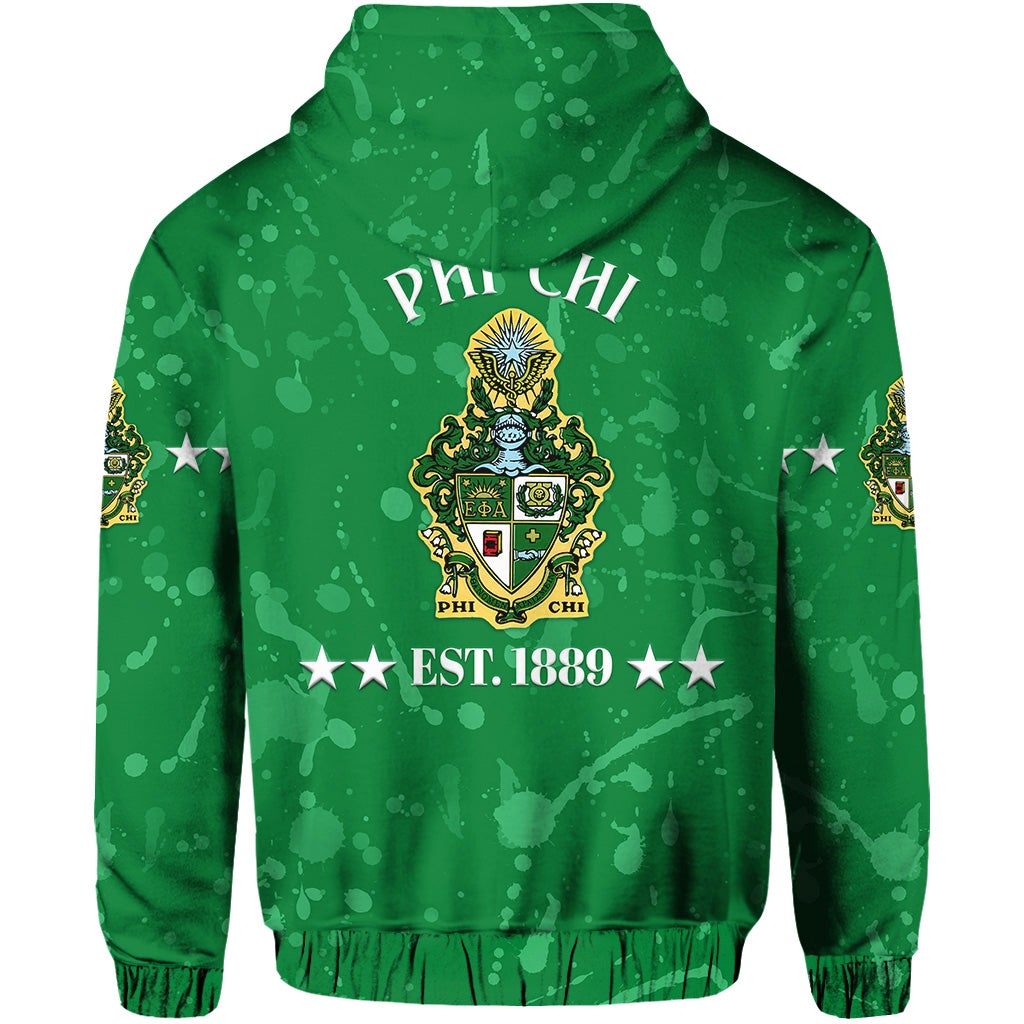 Phi Chi Zip Hoodie Simple Style LT8