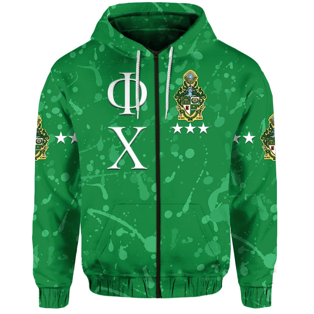 Phi Chi Zip Hoodie Simple Style LT8