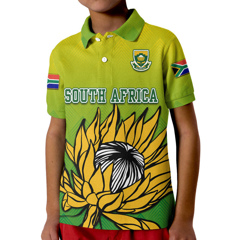 Custom South Africa National Cricket Team Polo Shirt Proteas Sports Yellow Style LT9