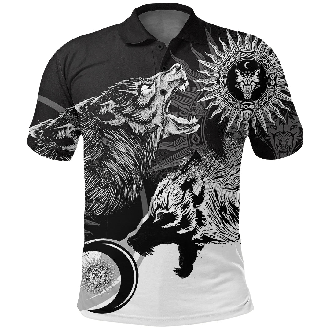 Viking Skoll and Hati New Style Polo Shirt RLT12