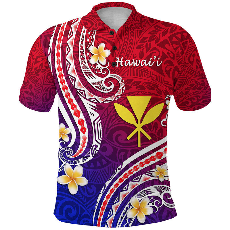 Custom Hawaii Polo Shirt Polynesian Line Style LT9