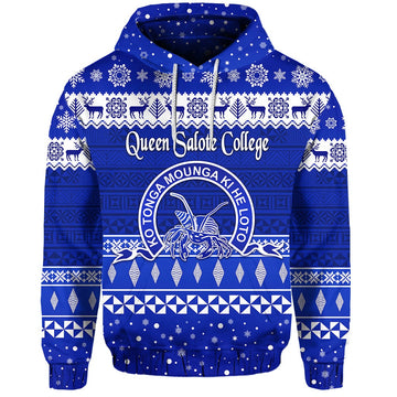 Queen Salote College Christmas Hoodie Simple Style LT8