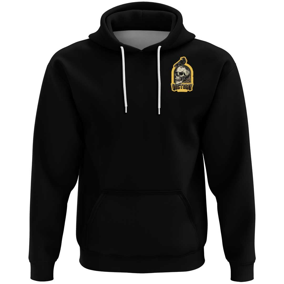 Viking Clothing Viking Raven and Skull Hoodie RLT12