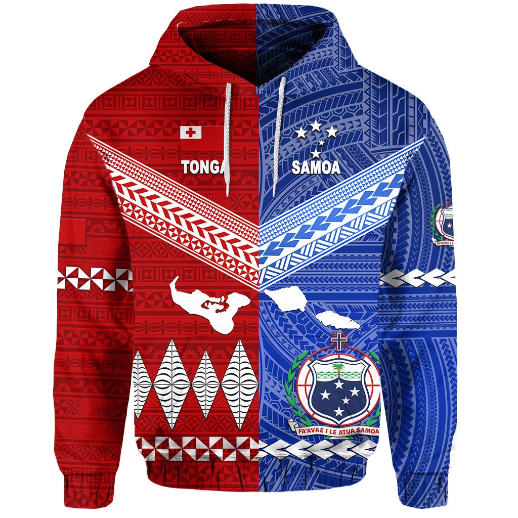 Tonga and Samoa Together Hoodie Unique Style LT8