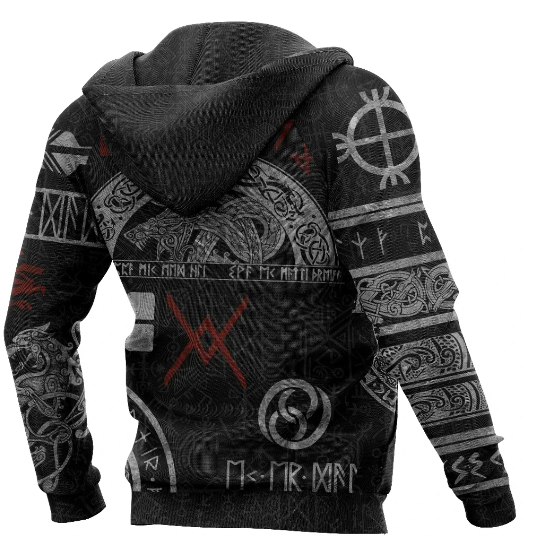 Viking Hoodie Baldur Norse Mythology Tattoo RLT12