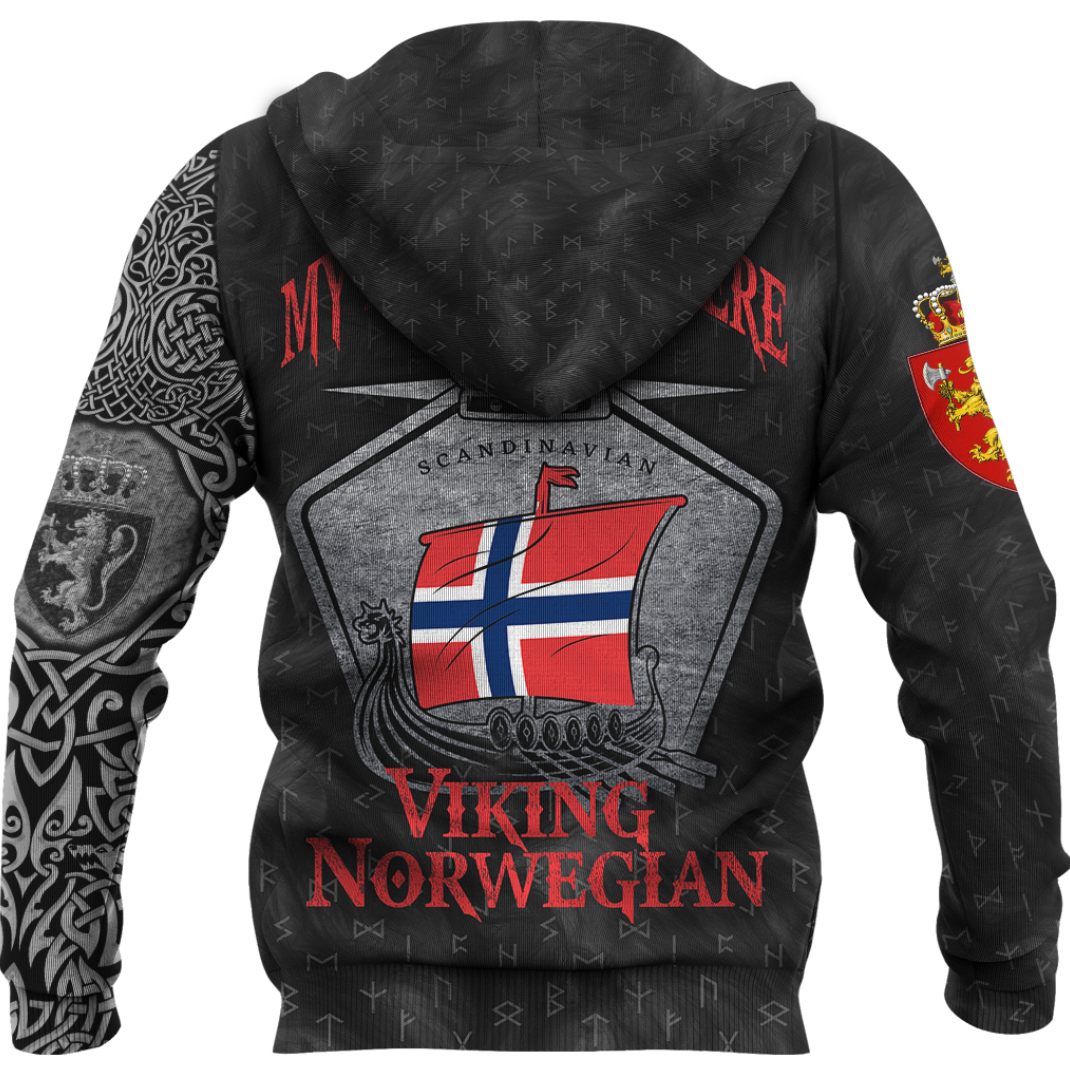 Viking Clothing Viking Norway Drakkar Zip Hoodie RLT12