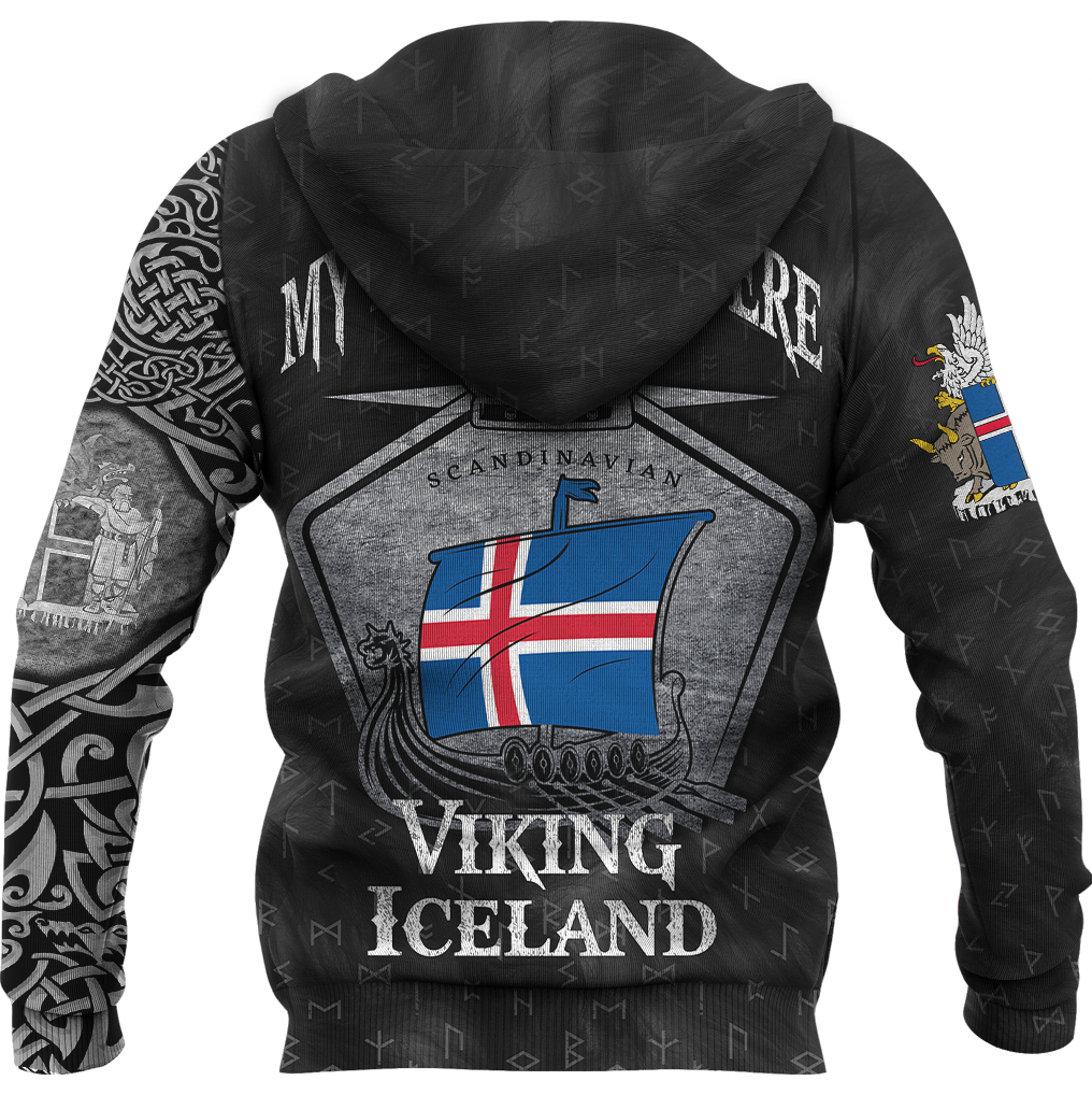 Viking Clothing Viking Iceland Drakkar Zip Hoodie RLT12