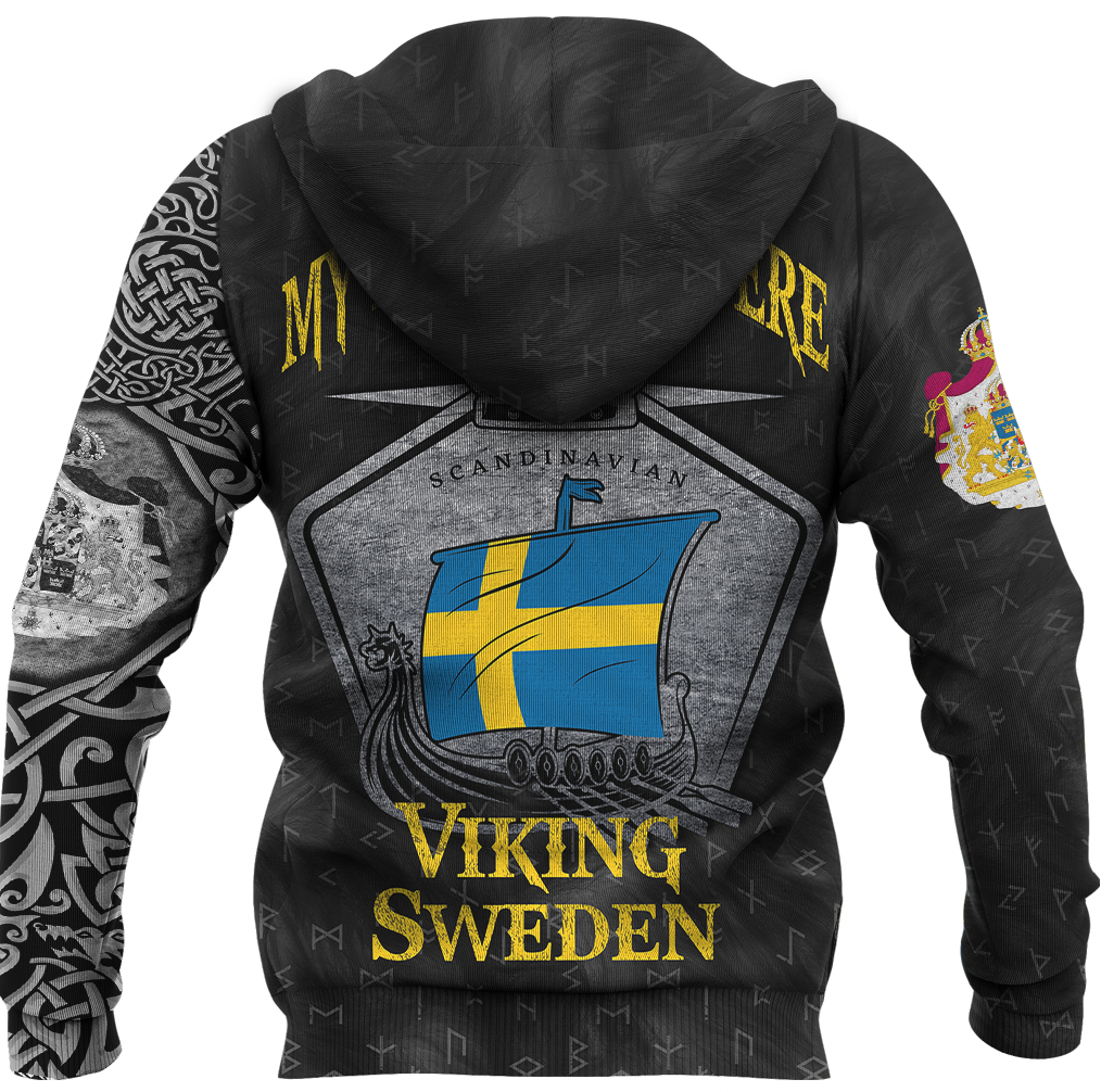 Viking Clothing Viking Sweden Drakkar Zip Hoodie RLT12