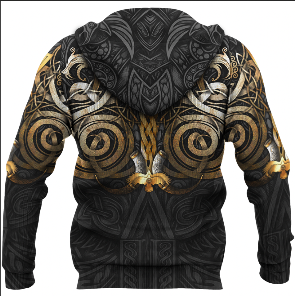 Viking Clothing Viking Valknut Odin Norse Mythology Hoodie RLT12
