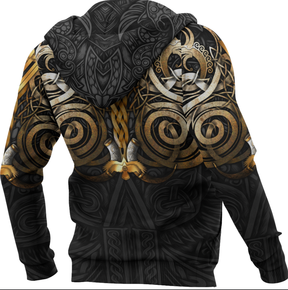 Viking Clothing Viking Valknut Odin Norse Mythology Hoodie RLT12