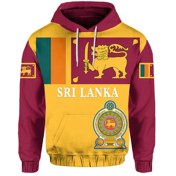 Sri Lanka Hoodie Flag Vibes LT8