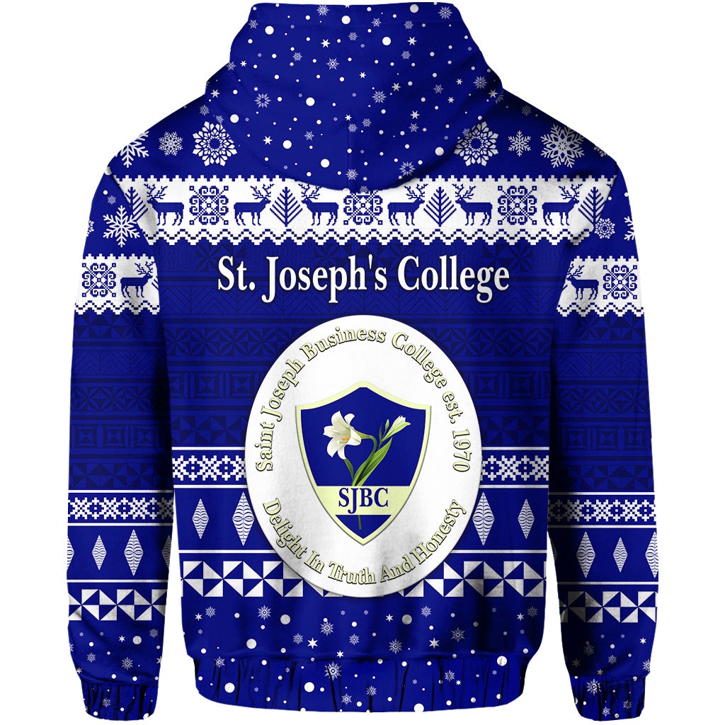 St. Josephs College Christmas Zip Hoodie Simple Style LT8