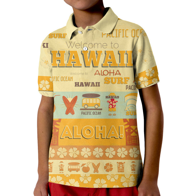 Custom Hawaii Surf Retro Style Polo Shirt LT9