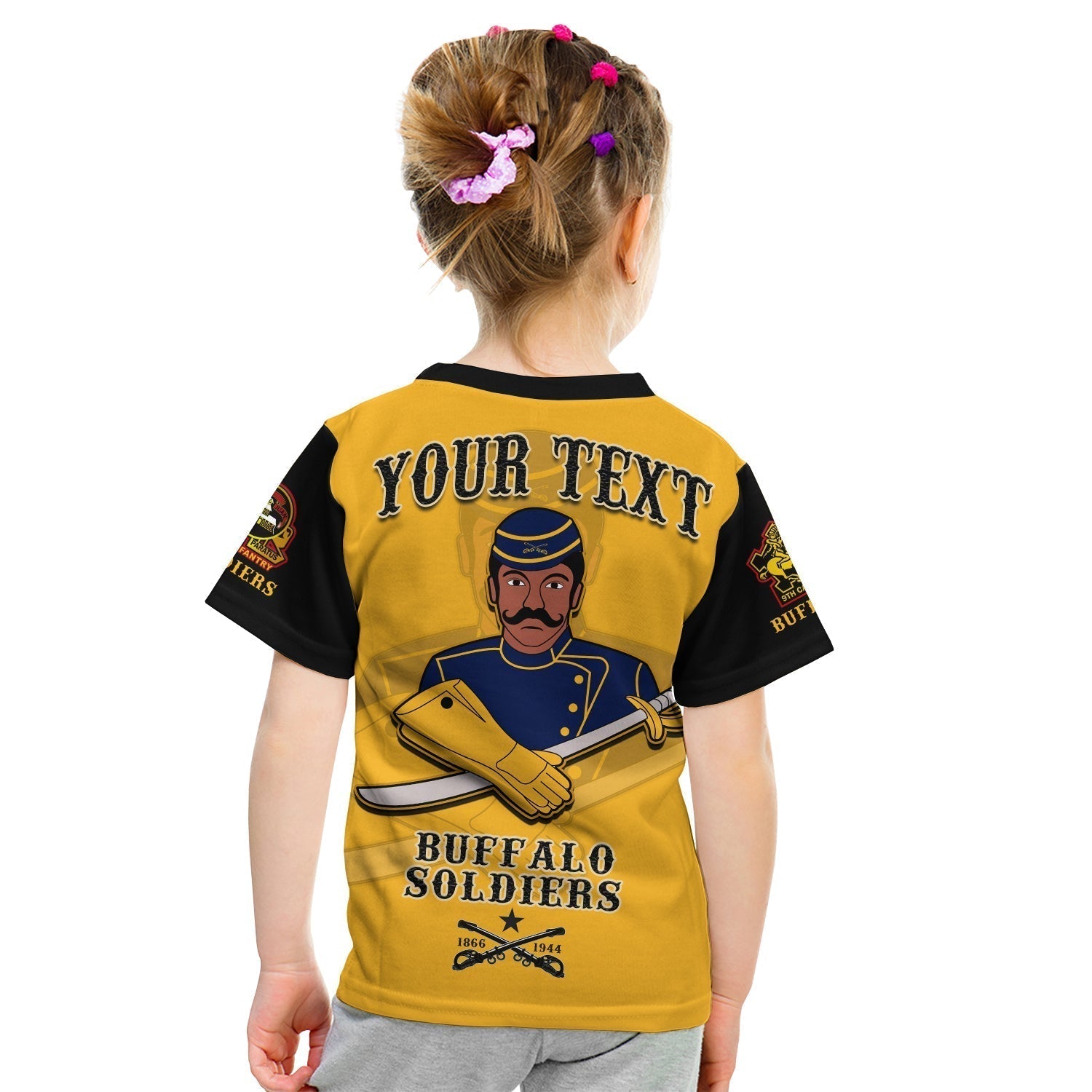 Custom Buffalo Soldiers T Shirt Motorcycle BSMC Club