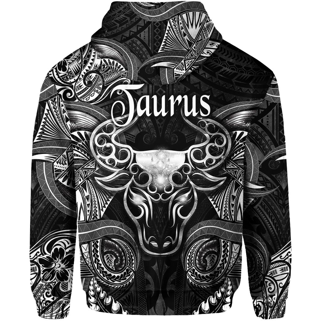 Taurus Zodiac Polynesian Hoodie Unique Style Black LT8