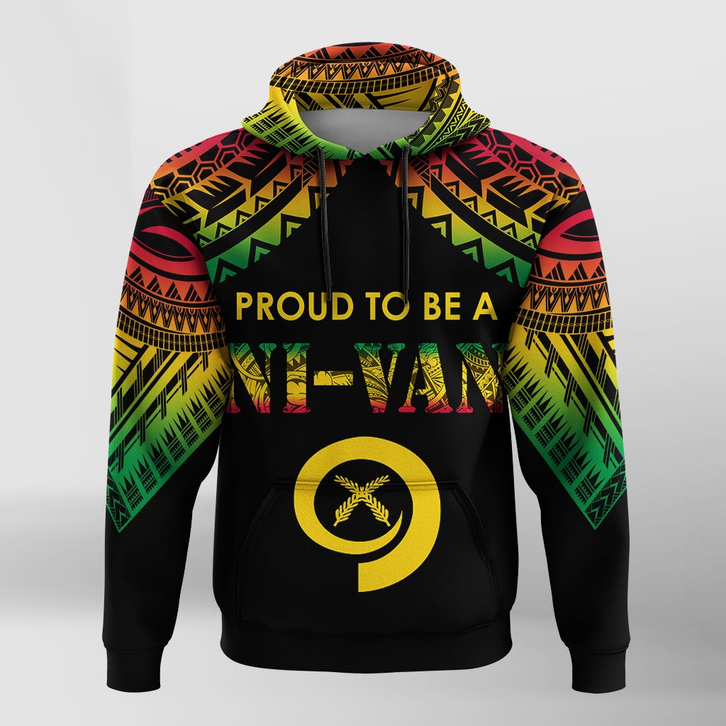 Vanuatu Proud To Be A Ni Van Polynesian Pattern Hoodie LT7