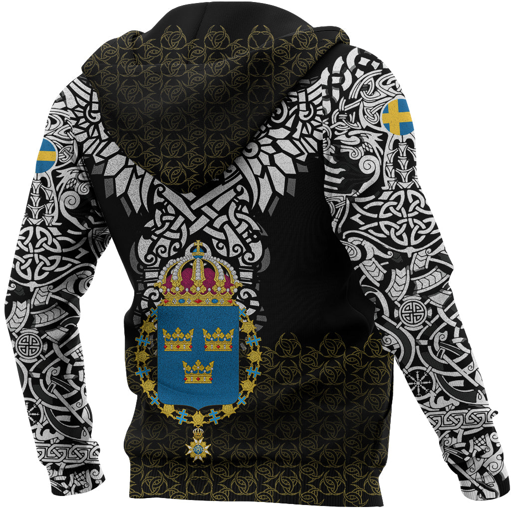 Viking Hoodie Sweden Viking Symbol RLT12