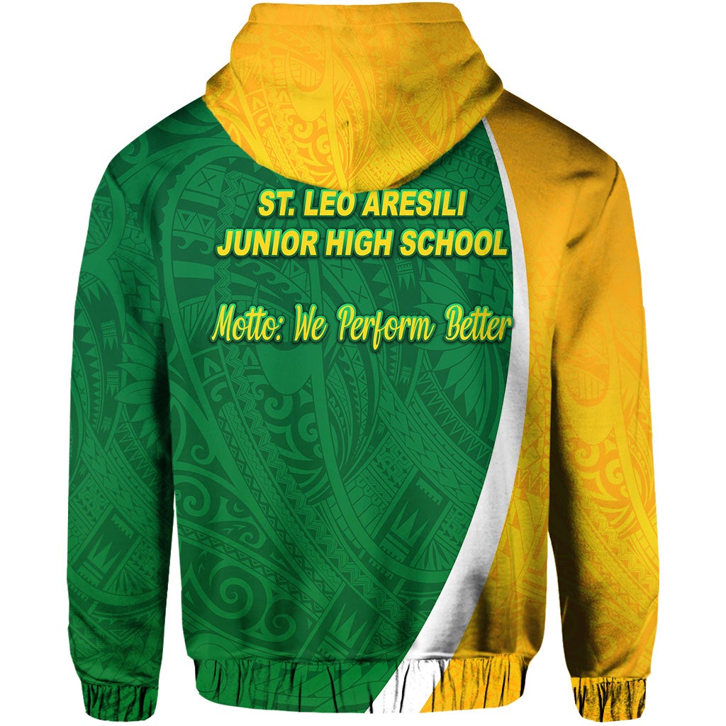 St. Leo Aresili Junior High School ZIP Hoodie Simplified Version LT8