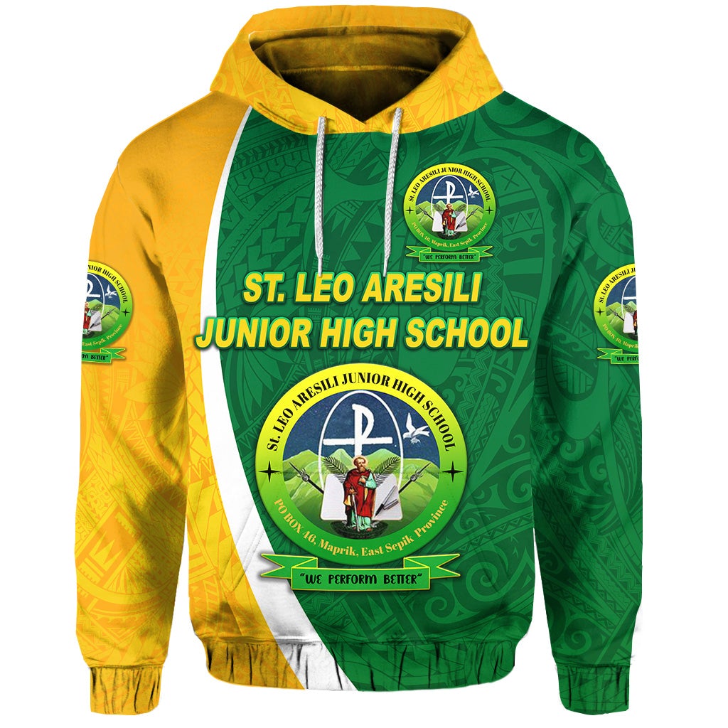 St. Leo Aresili Junior High School Hoodie Simple Style LT8