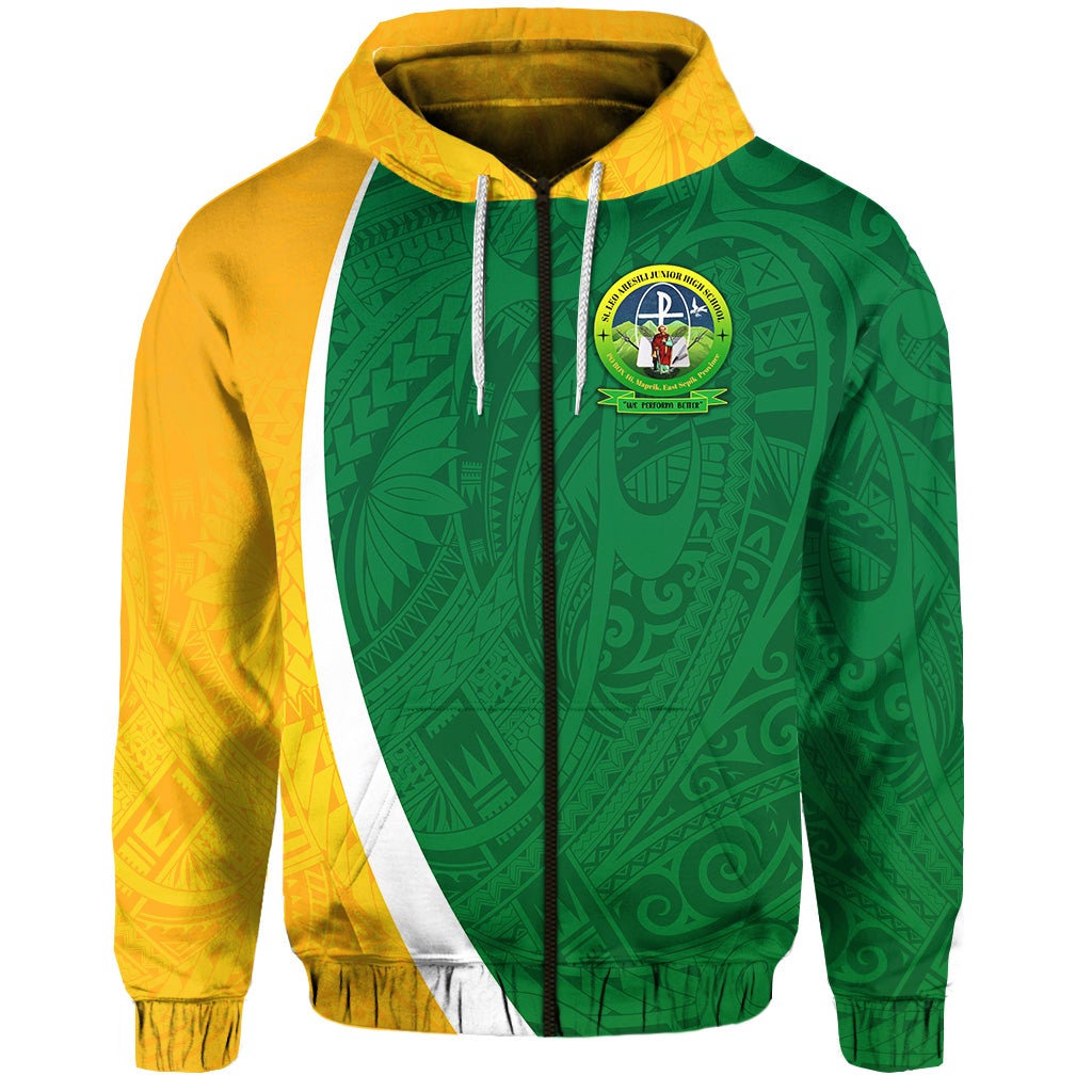 St. Leo Aresili Junior High School ZIP Hoodie Simplified Version LT8