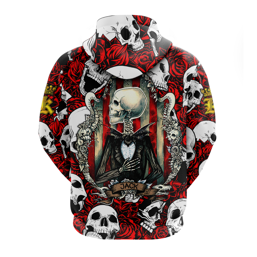 Skull Rose King - Death Cannot Divide Us Hoodie - LT2