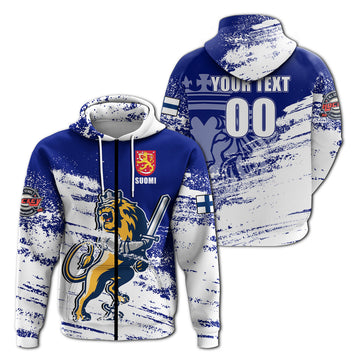 Custom Finland Suomi Leijonat Hockey Hoodie LT2