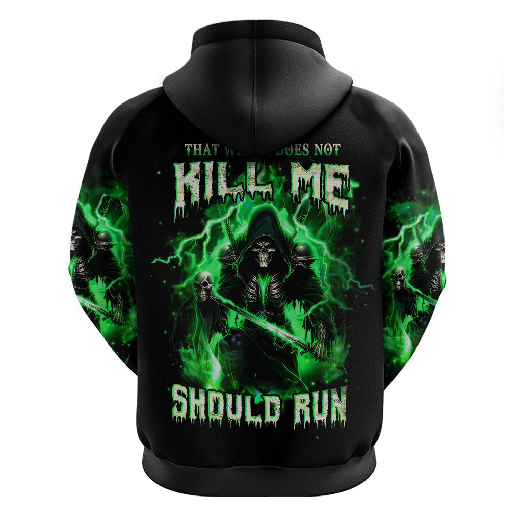 Reaper Skull Hoodie That Which Does Not Kill Me Should Run DT01