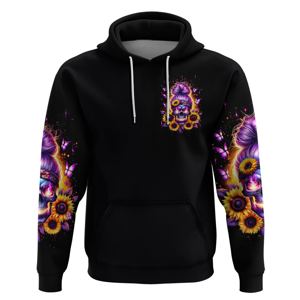 Sunflower Skull Hoodie She Is Sunshine Mixed With A Little Hurricane DT01