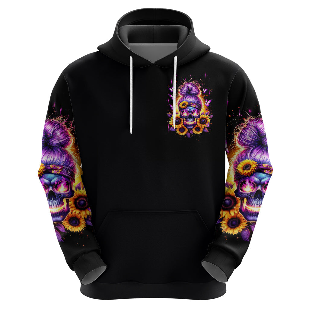 Sunflower Skull Hoodie She Is Sunshine Mixed With A Little Hurricane DT01
