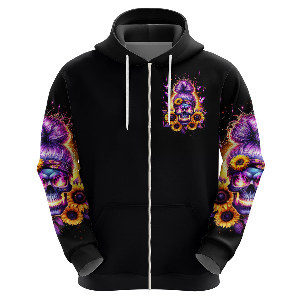 Sunflower Skull Hoodie She Is Sunshine Mixed With A Little Hurricane DT01