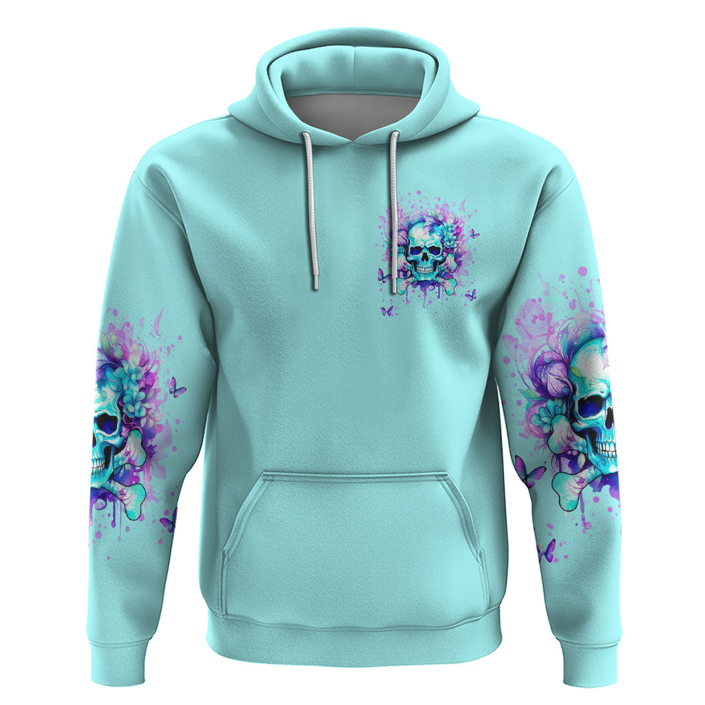 Flower Skull Hoodie I'm A Bitch With A Low Bullshiit Tolrange Don't Try Me DT01
