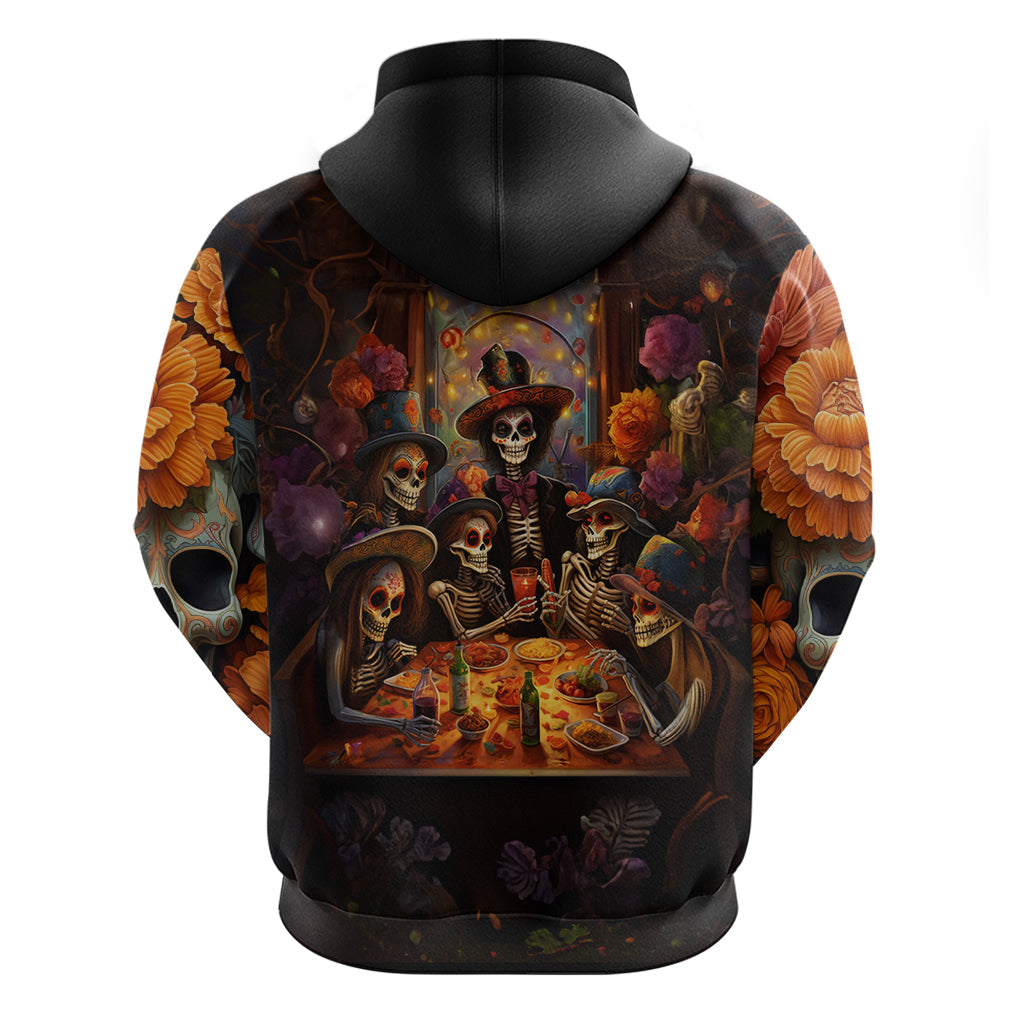 Day of Dead Festival Hoodie Sugar Skull Party Family DT01