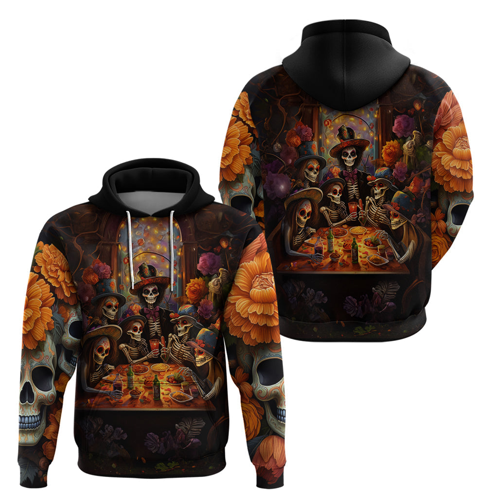 Day of Dead Festival Hoodie Sugar Skull Party Family DT01