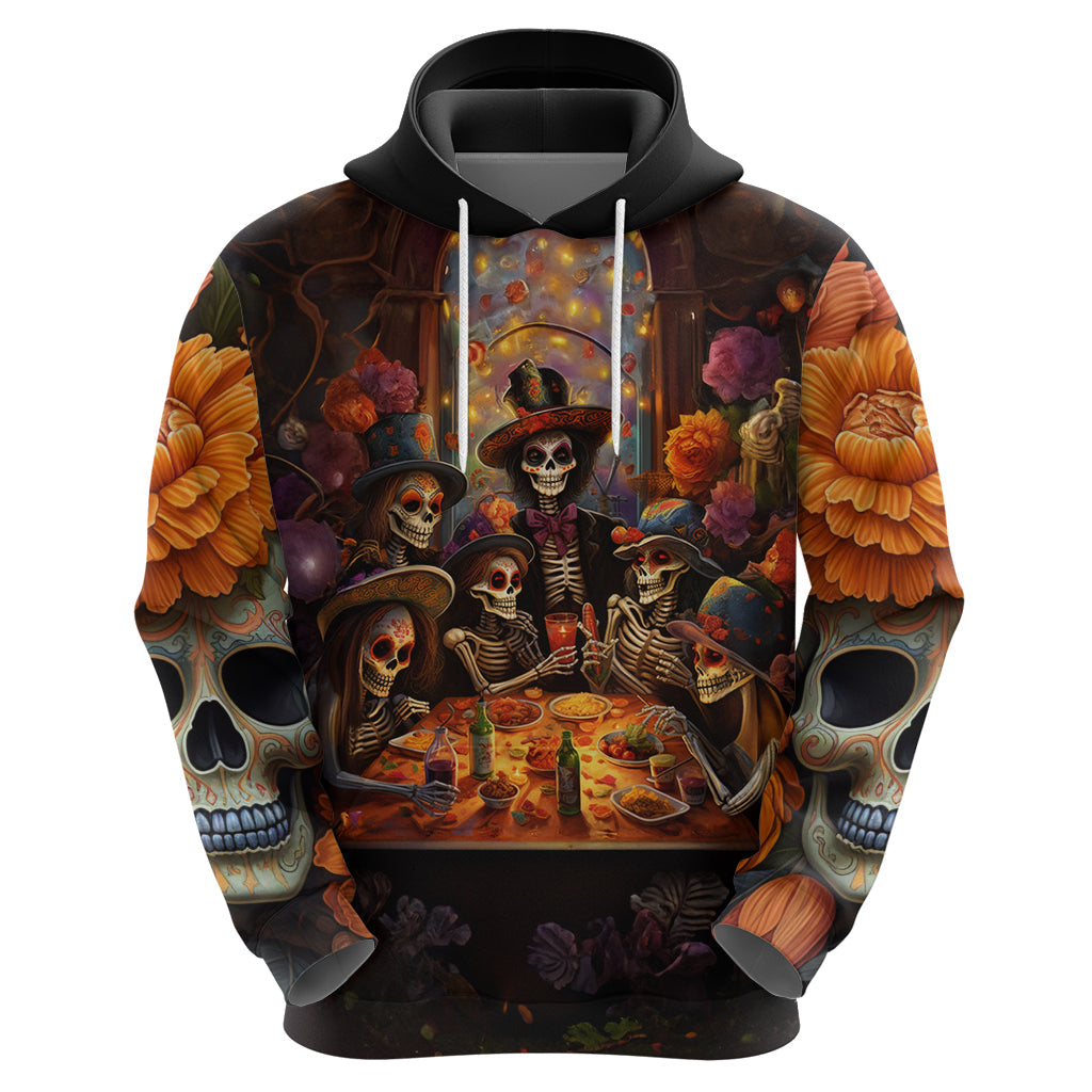 Day of Dead Festival Hoodie Sugar Skull Party Family DT01