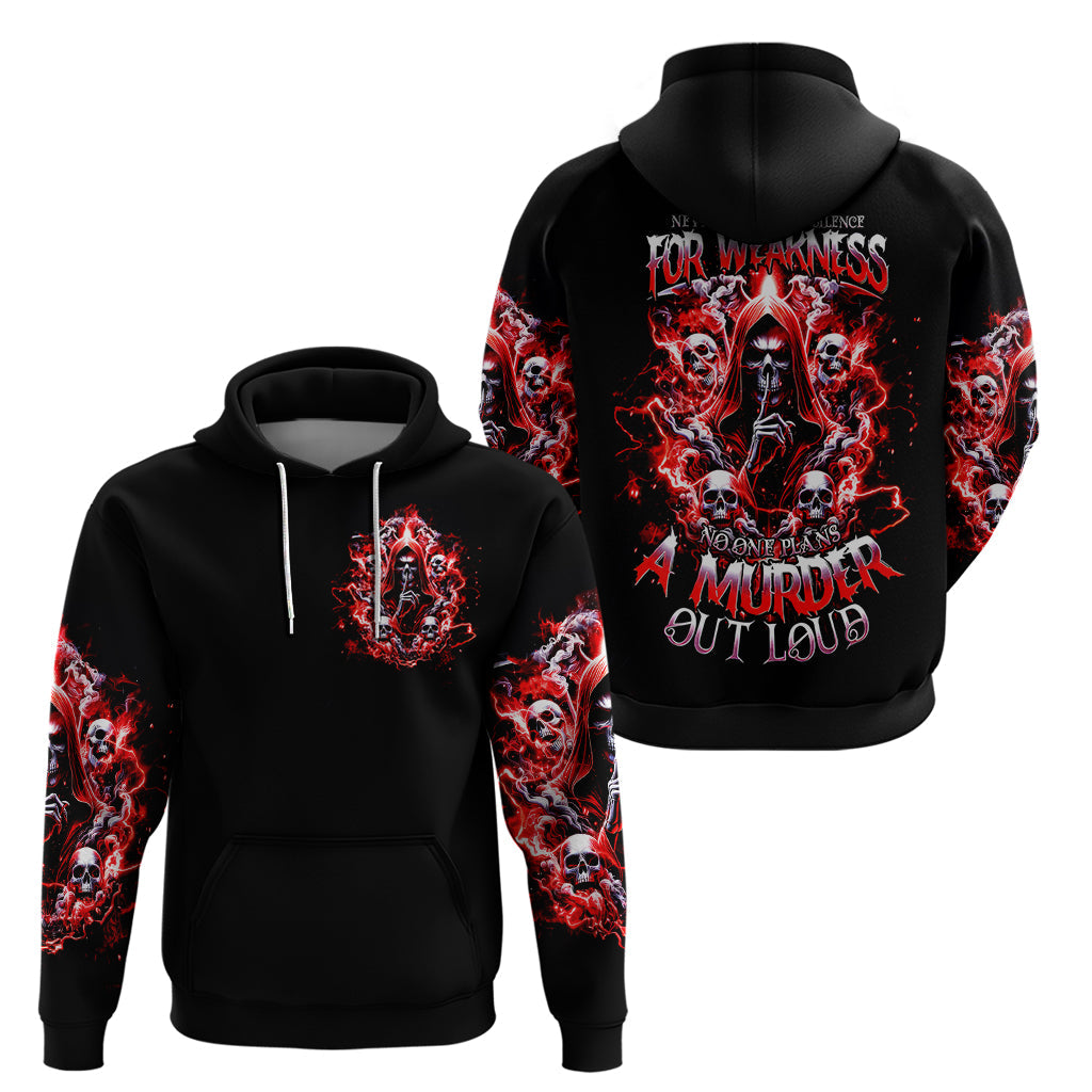 Thunder Skull Hoodie Never Mistake My Silence For Weakness DT01