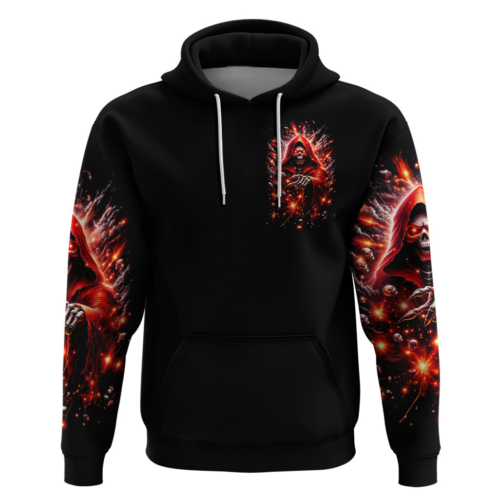 Flame Skull Hoodie Of Course I'm Going To Hell Just Pick You Up DT01