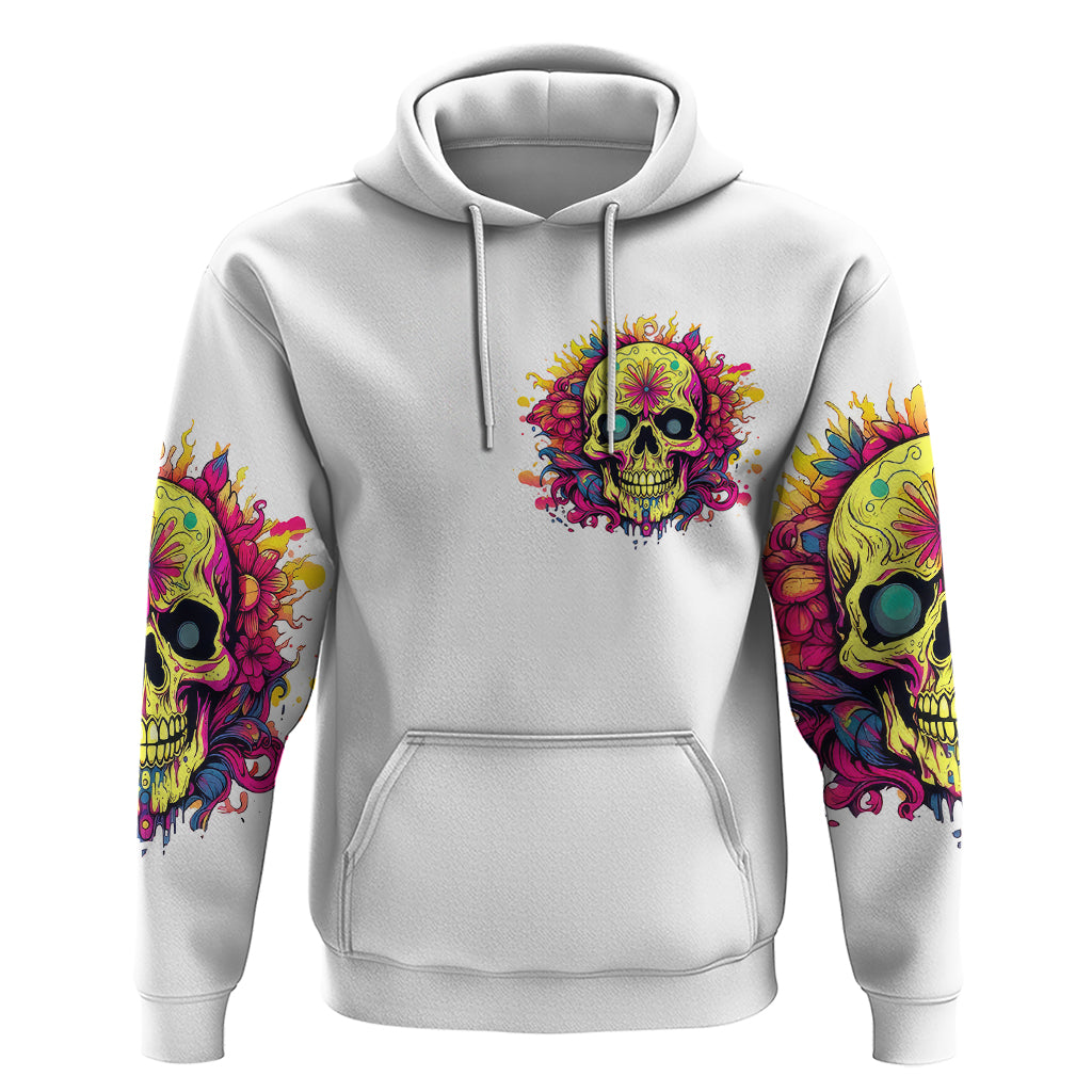Flower Skull Hoodie Judge Me When You 're Perfect Otherwise Shut Up DT01