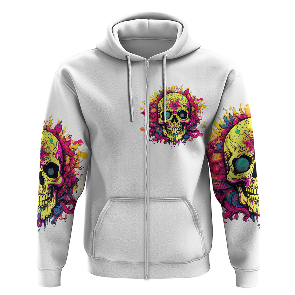Flower Skull Hoodie Judge Me When You're Perfect Otherwise Shut Up DT01