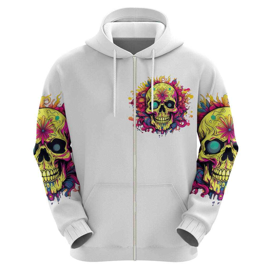 Flower Skull Hoodie Judge Me When You're Perfect Otherwise Shut Up DT01