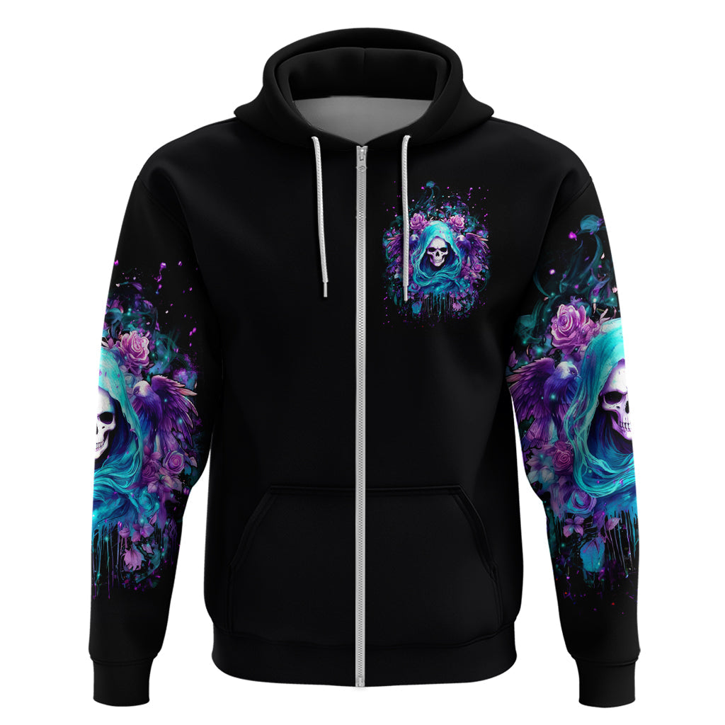 Fairy Skull Hoodie Once Upon A Time I Was Sweet And Innocent And Then Shit Happens DT01