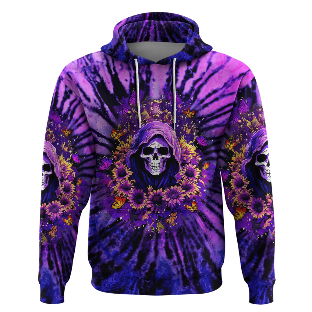 Sunflower Skull Hoodie The Good Girl In Me Got Tired Of The Bullshit DT01