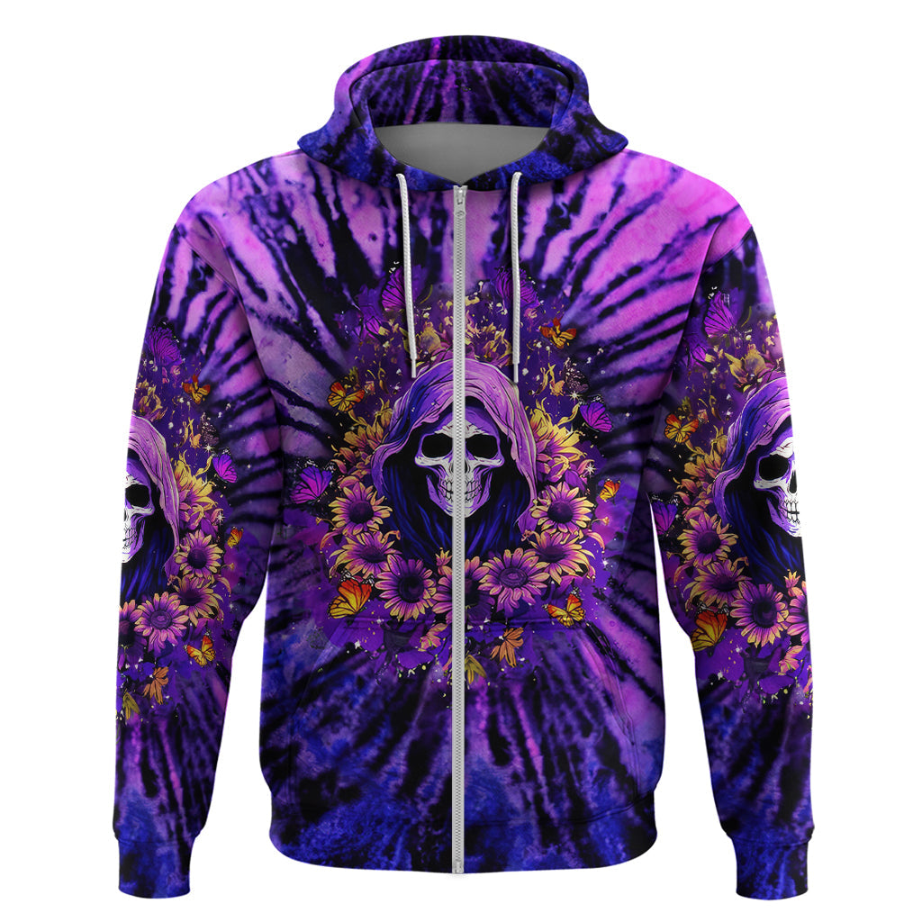 Sunflower Skull Hoodie The Good Girl In Me Got Tired Of The Bullshit DT01