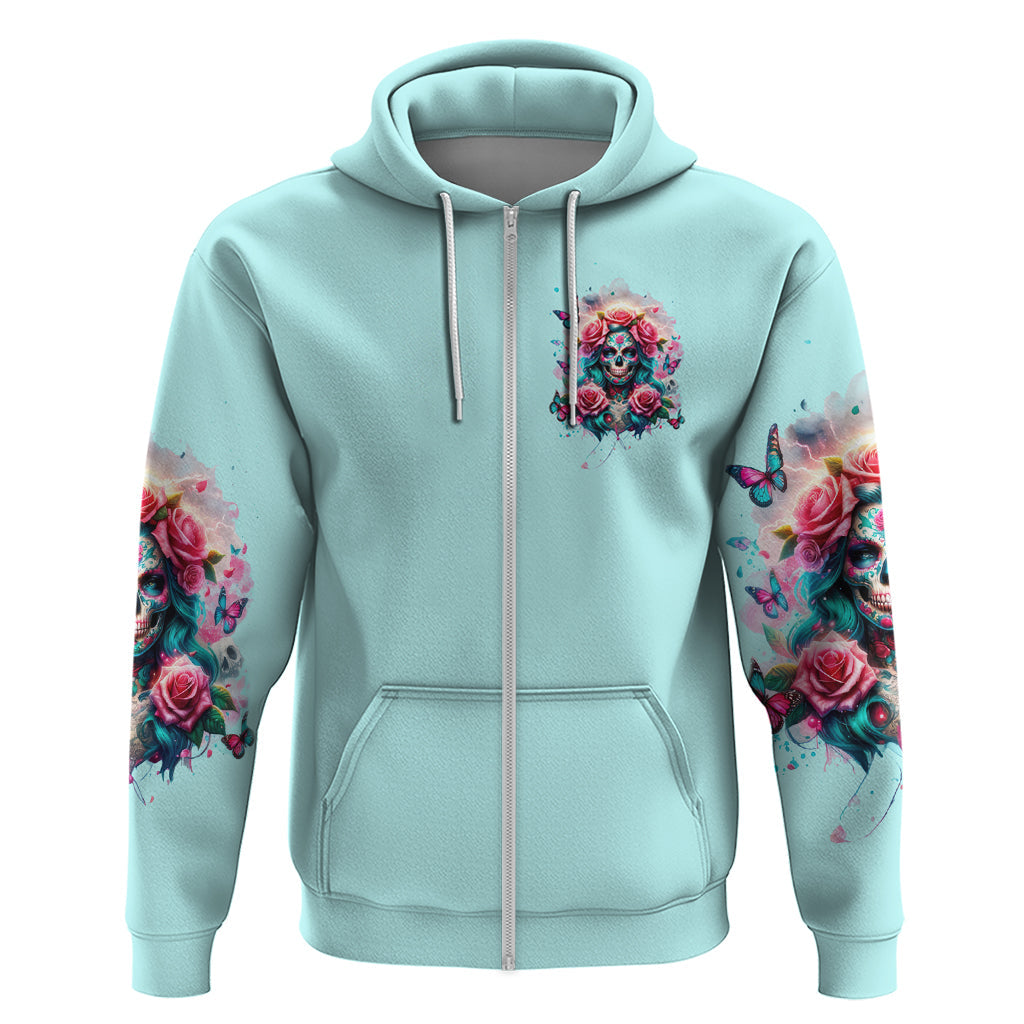 Rose Skull Hoodie The Good Girl In Me Got Tired Of The Bullshit DT01