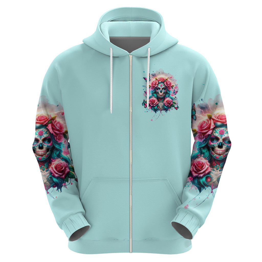 Rose Skull Hoodie The Good Girl In Me Got Tired Of The Bullshit DT01