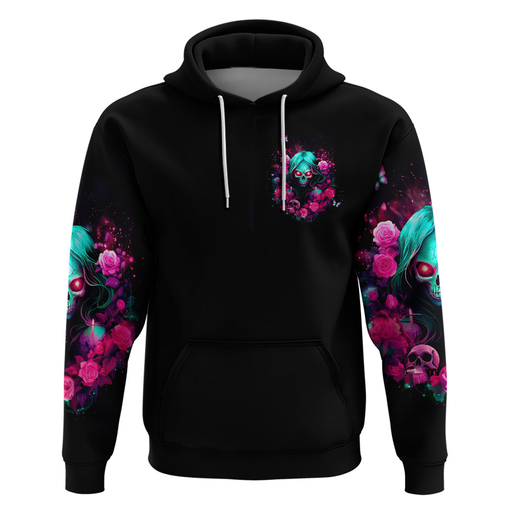 Rose Skull Hoodie I'm Not Anti-Social I'm Just Not User Friendly DT01