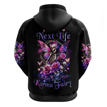 Fairy Skull Hoodie In My Next Life I Want To Be The Karma Fairy DT01