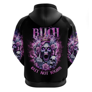Queen Skull Hoodie Yes I'm A Bitch But Not Yours DT01