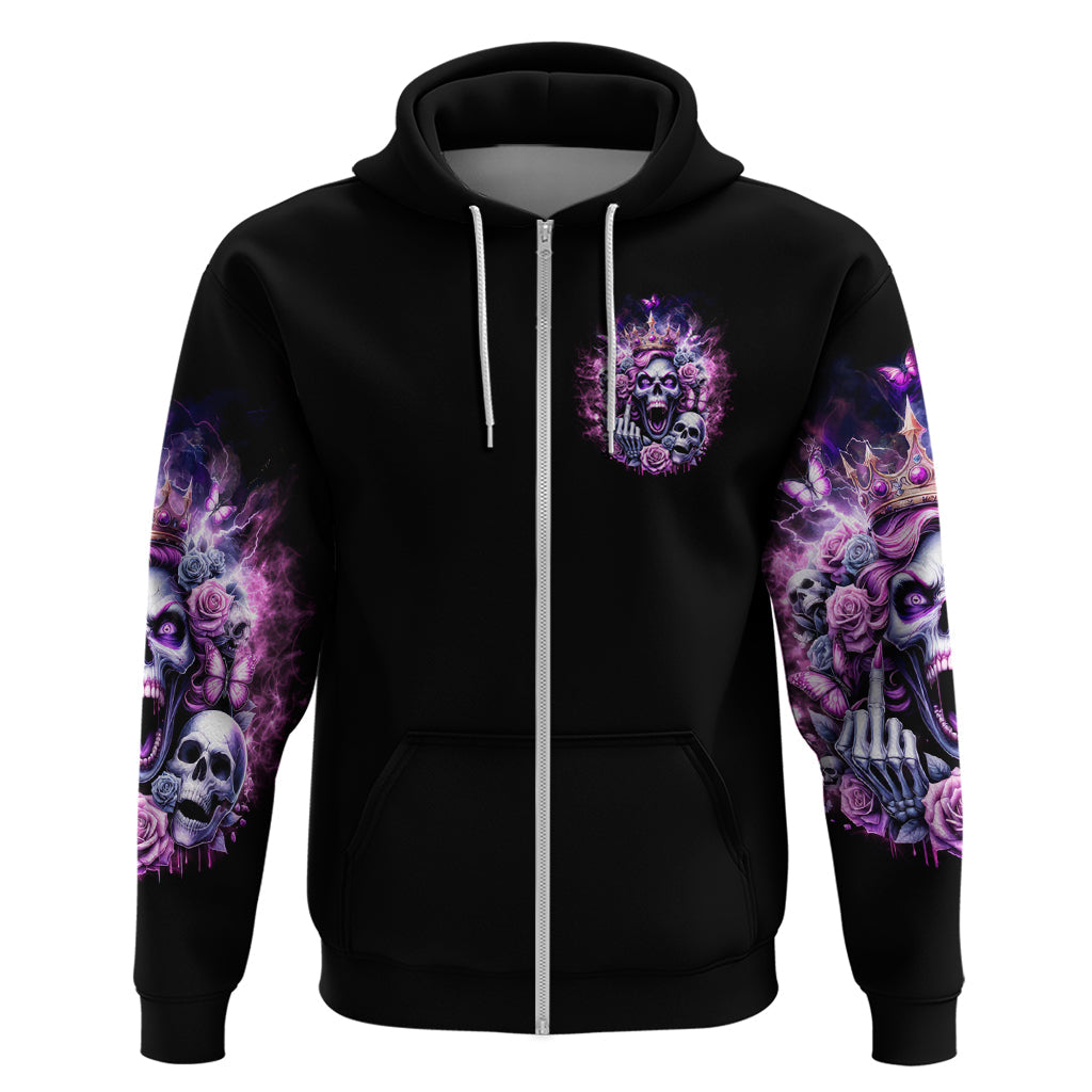 Queen Skull Hoodie Yes I'm A Bitch But Not Yours DT01