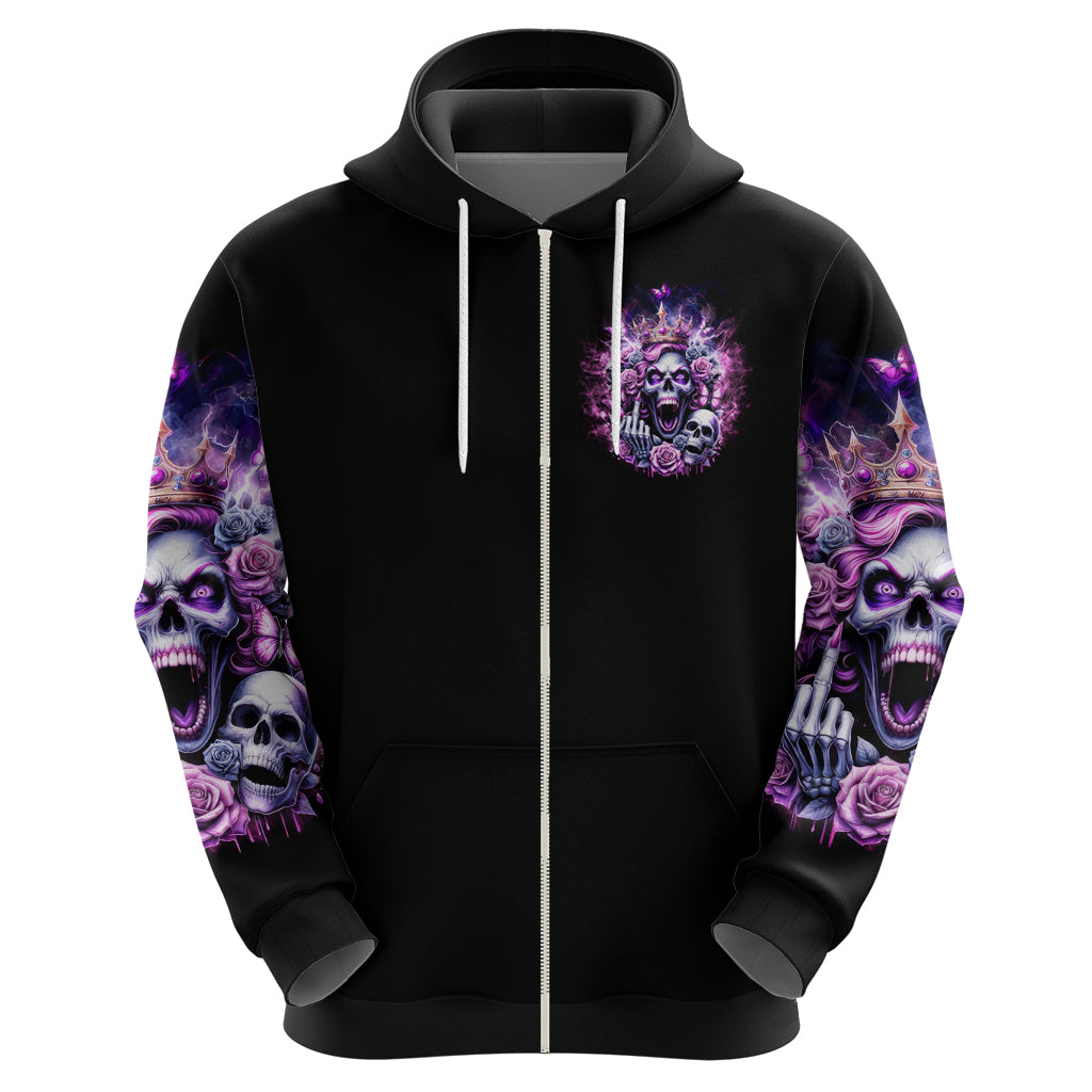 Queen Skull Hoodie Yes I'm A Bitch But Not Yours DT01